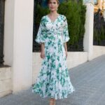 8G189 Rosa Clara Emerald Green Dress
