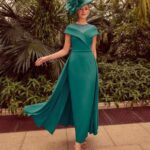 Veni Infantino 992319 Emerald Crepe Dress