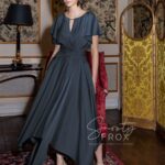 Maisonel ME3003 Navy Butterfly Sleeve Dress