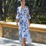 Rosa Clara 7G29 Cobalt Print Dress