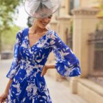 Rosa Clara 7G29 Royal Blue Print Dress 1