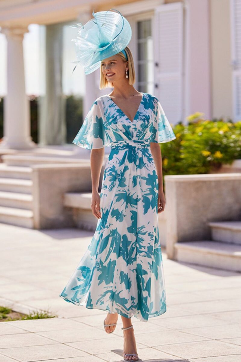 Rosa Clara 9GC7 Turquoise Dress 1