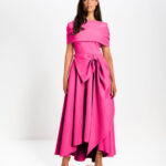 Safia-Flare-Dress-Bright-Pink