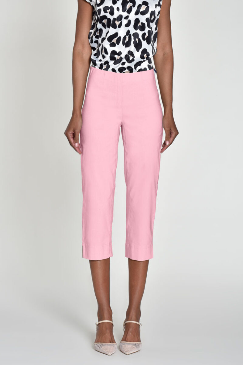 Robell Marie Pale Pink 22 inch Crop Trousers