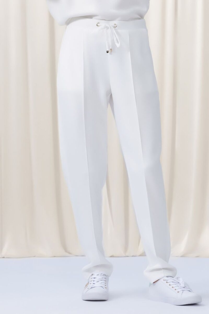 Elena Wang Off White Trousers EW35201