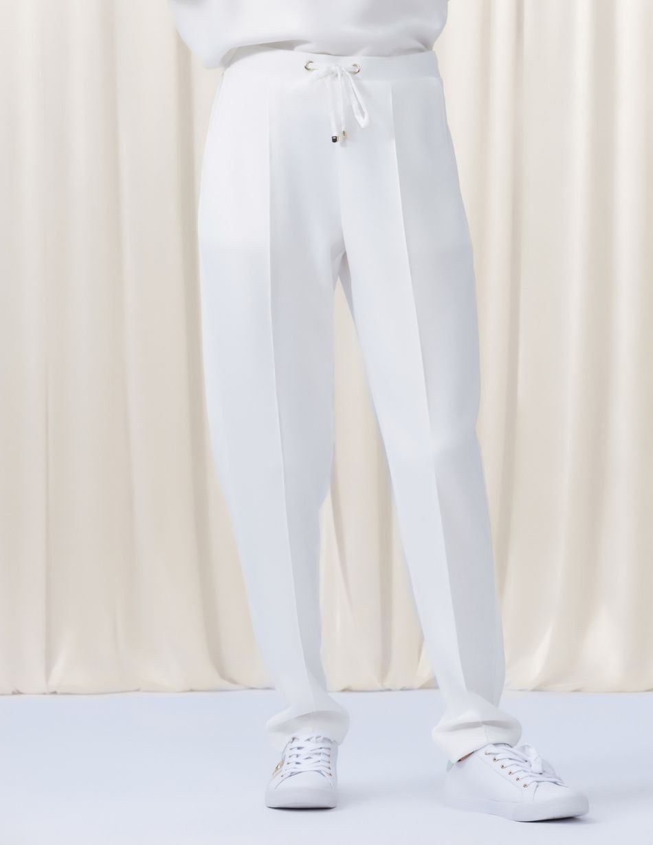Elena Wang Off White Trousers EW35201