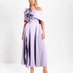 Kevan Jon Kyoto Flare Lavender Dress