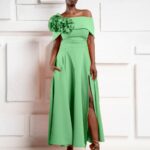 Kevan Jon Kyoto Flare Pistachio Dress 2