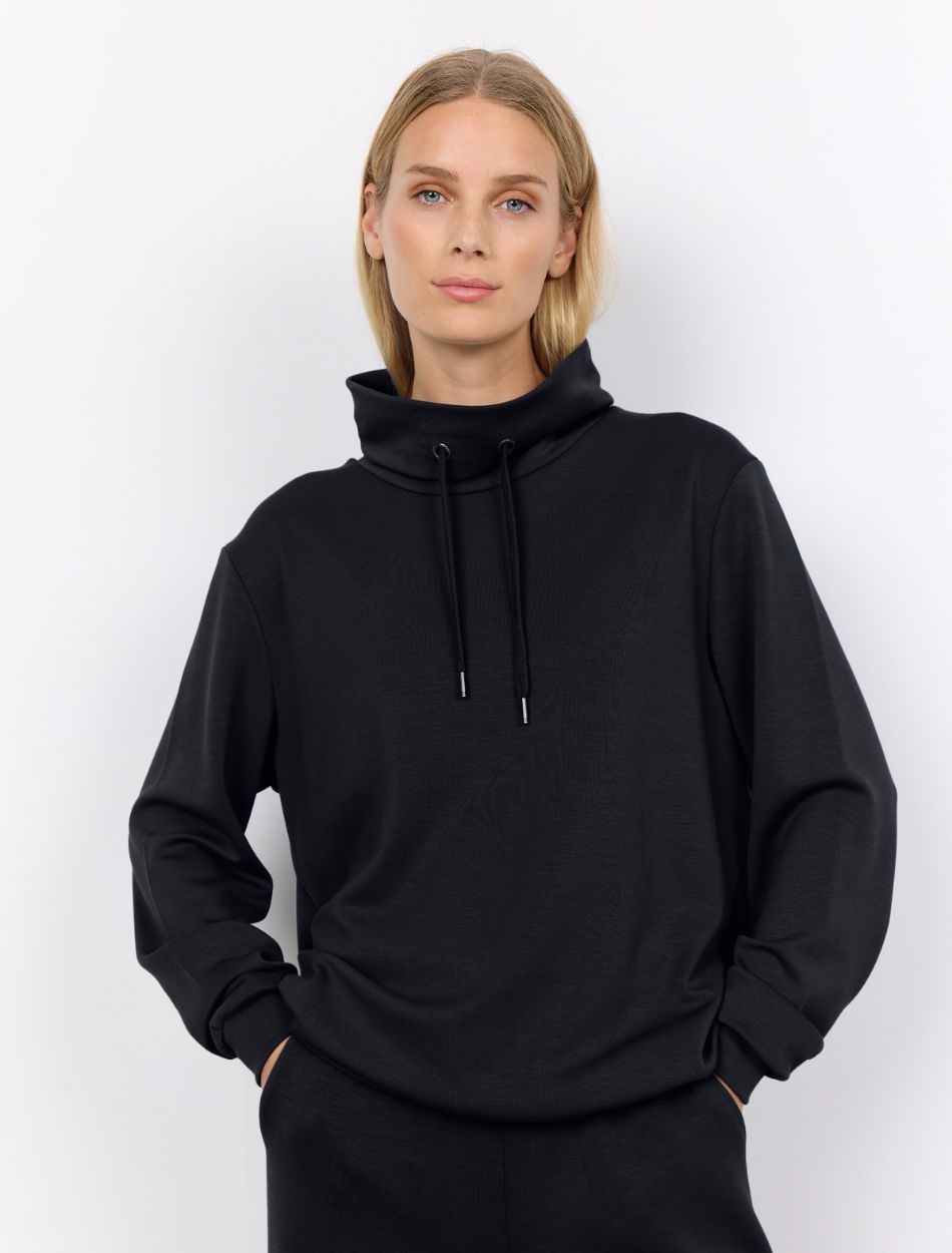 Soya Concept Banu Black Sweatshirt 26005-20