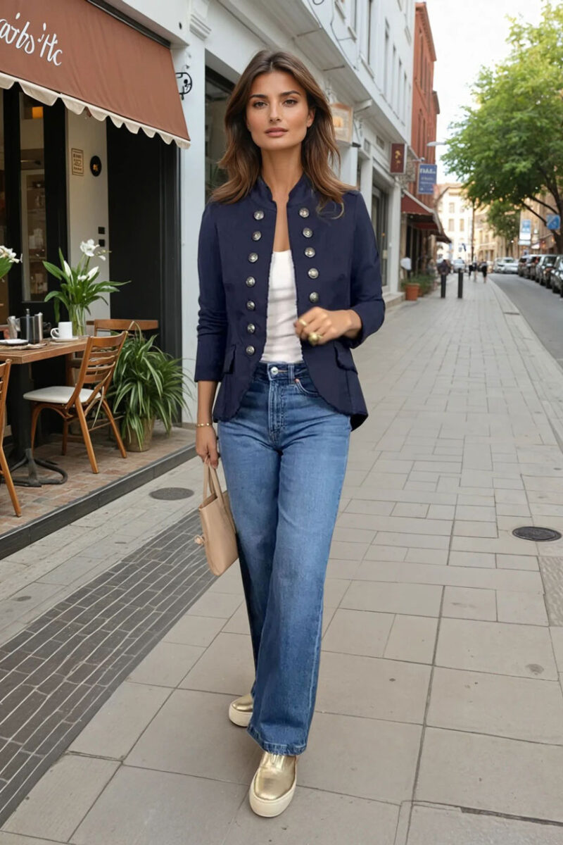 Decollage-navy-military-jacket