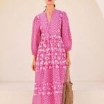 Aspiga Martha Pink Pattern Dress 1