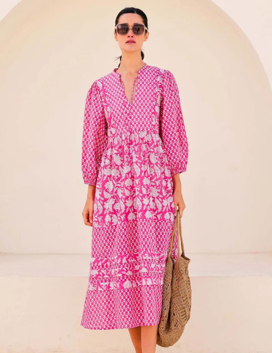 Aspiga Martha Pink Pattern Dress 1 Aspiga Martha Pink Pattern Dress 1