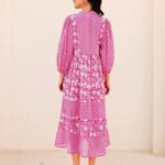Aspiga Martha Pink Pattern Dress 2