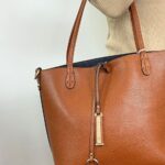 brown handbag