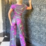 Atom Carbon Magenta Lily Jumpsuit 2