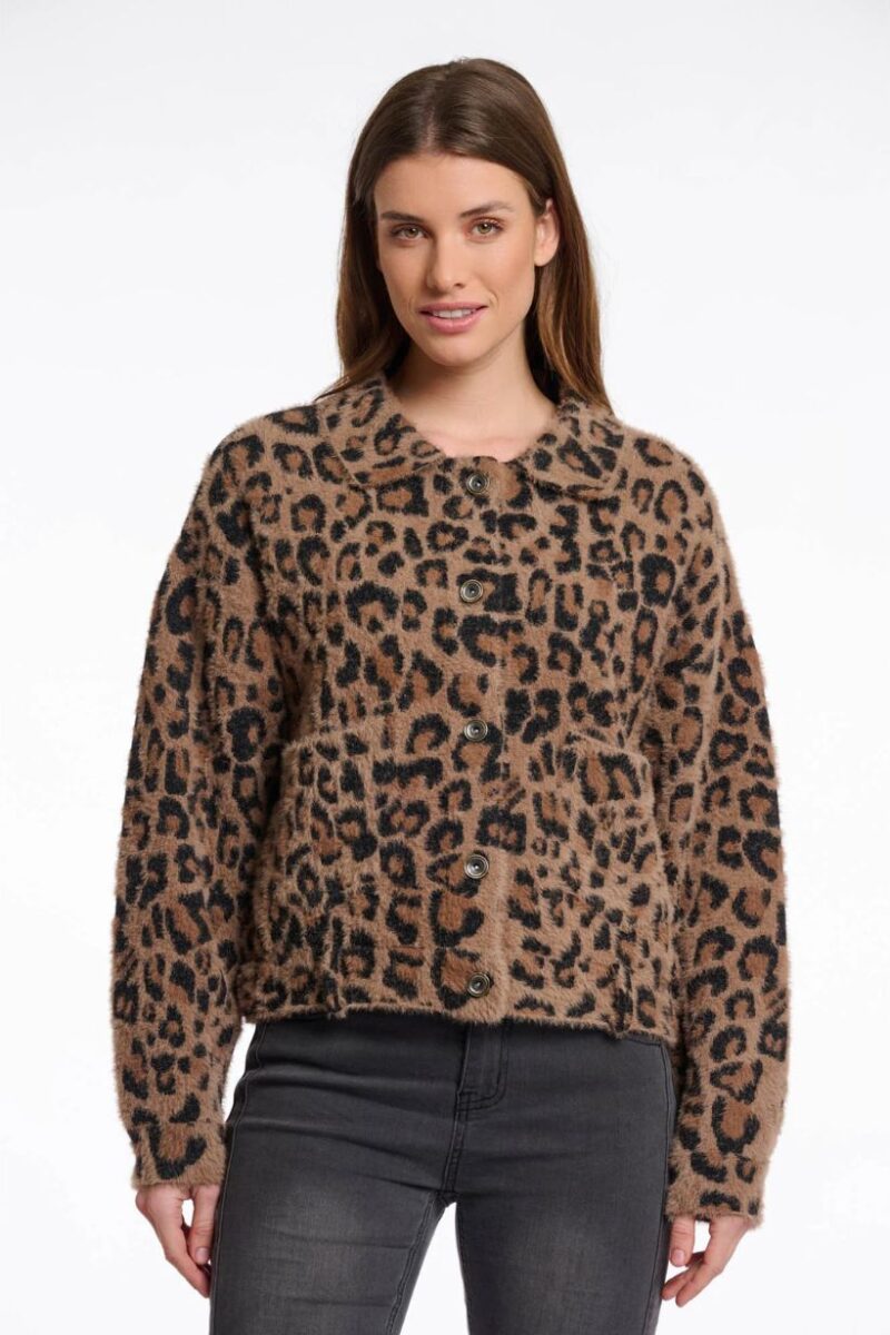 Rino & Pelle Bubbly Leopard Boxy Jacket