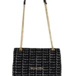 Valentino Tweed Black Flap Bag