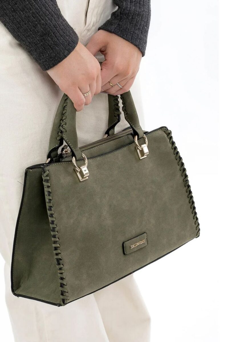 Emily & Noah Olive Handbag