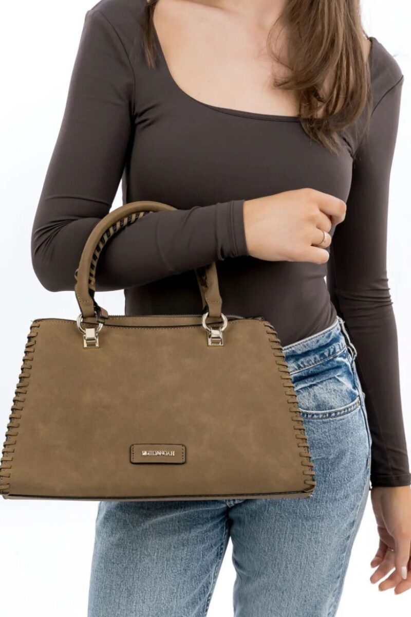 Emily & Noah Taupe Handbag 1
