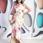 Kevan Jon Eugenia Pink & Ivory Dress