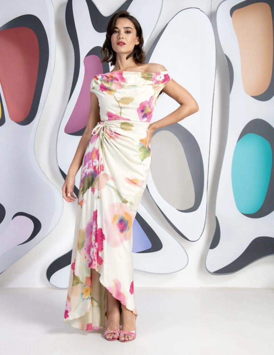 Kevan Jon Eugenia Pink & Ivory Dress Kevan Jon Eugenia Pink & Ivory Dress