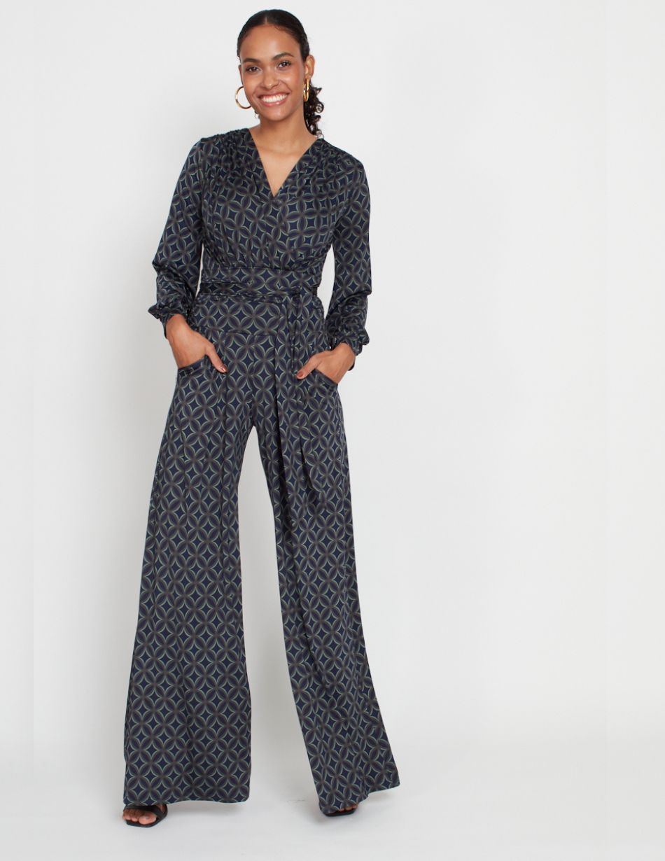 Onjenu Sharon Geo Green Jumpsuit 1