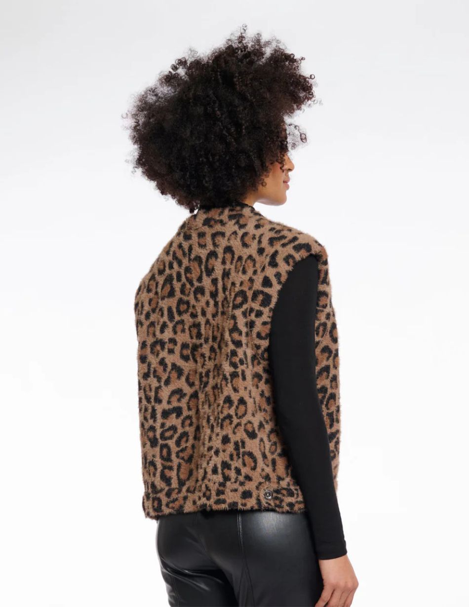 Rino & Pelle Elona Leopard Print Waistcoat | Snooty Frox