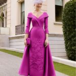 Rosa Clara 1GF5 Fuchsia Embroidered Dress