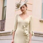 Rosa Clara 1GL4 Champagne Midi Dress