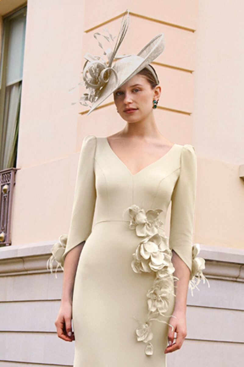 Rosa Clara 1GL4 Champagne Midi Dress