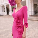 Rosa Clara 1GL4 Fuchsia Midi Dress