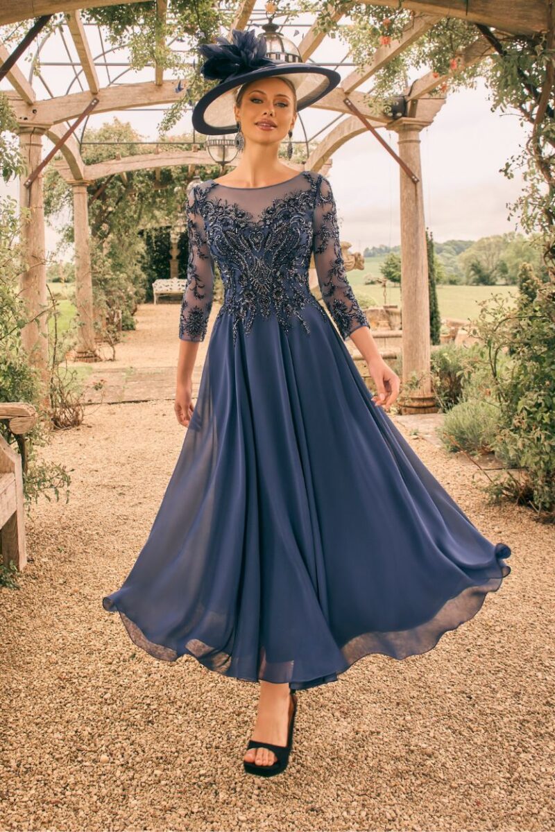 Veni Infantino 992710 Navy Beaded Dress