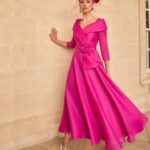 Veni Infantino 992720A Fuchsia Mikado Dress