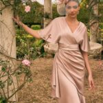 Veni Infantino 992734 Champagne Flutter Sleeve Dress Detail