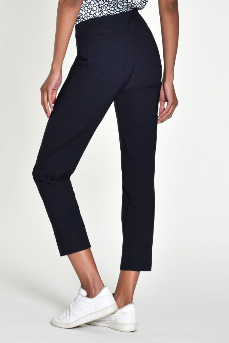 Robell Bella 7/8 Cuff 27 inch Navy Trousers