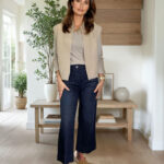 Robell Debby Cropped Wide Legged Jeans