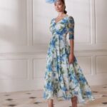 John Charles 66745 Amaryllis Floral Dress