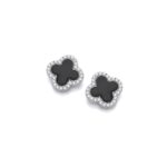 830001220 BLACK CLOVER EARRINGS
