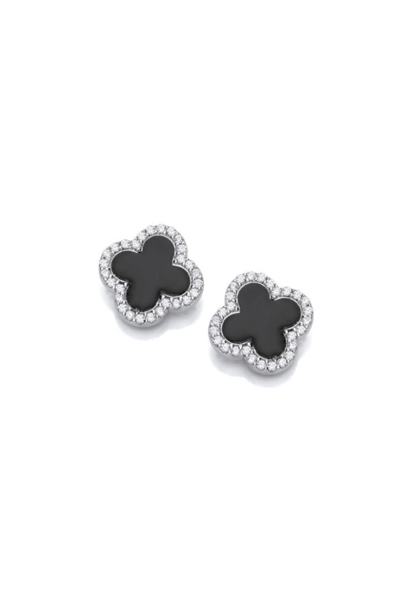 830001220 BLACK CLOVER EARRINGS