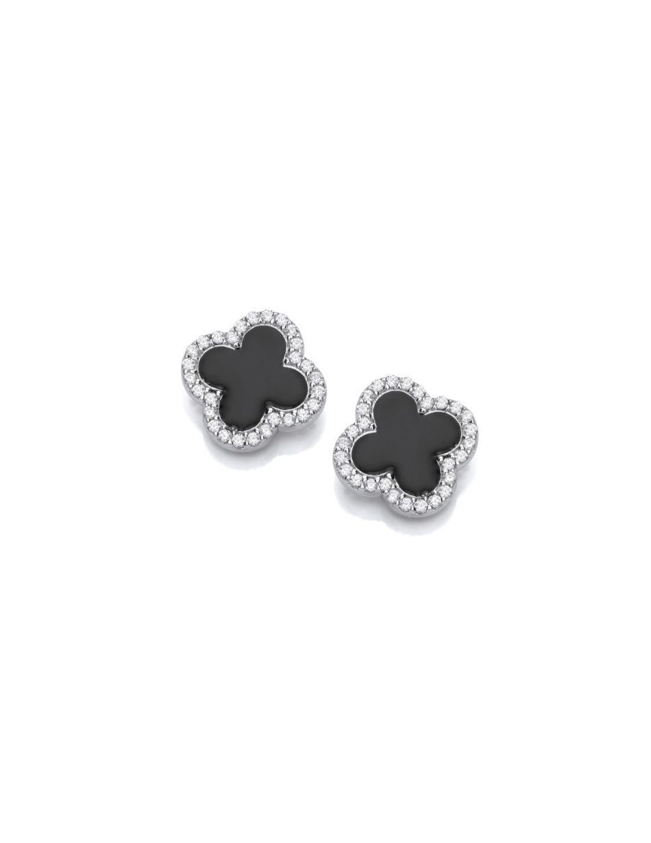 830001220 BLACK CLOVER EARRINGS 830001220 BLACK CLOVER EARRINGS