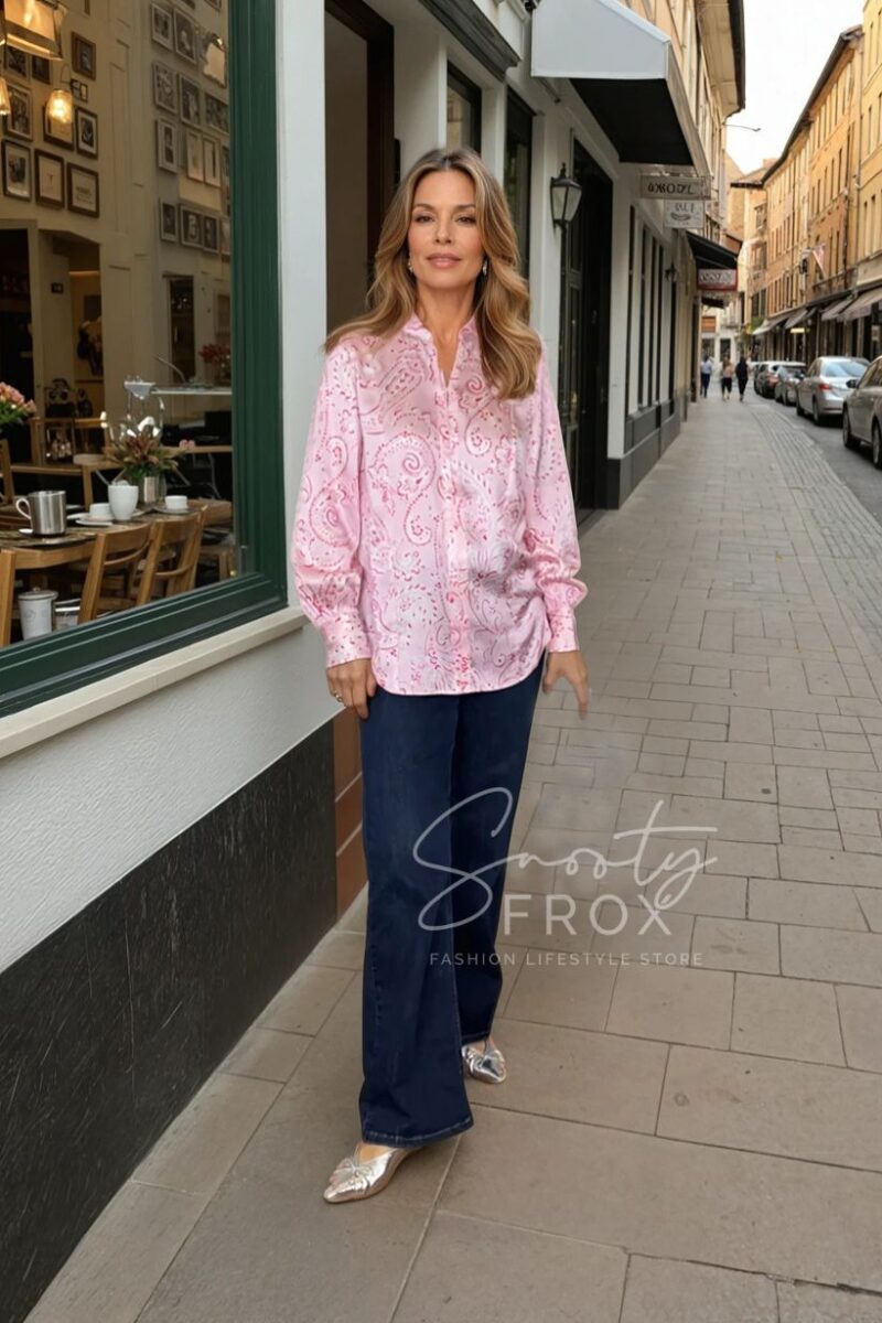 Charlotte Sparre Pink Gabin Piper Blouse