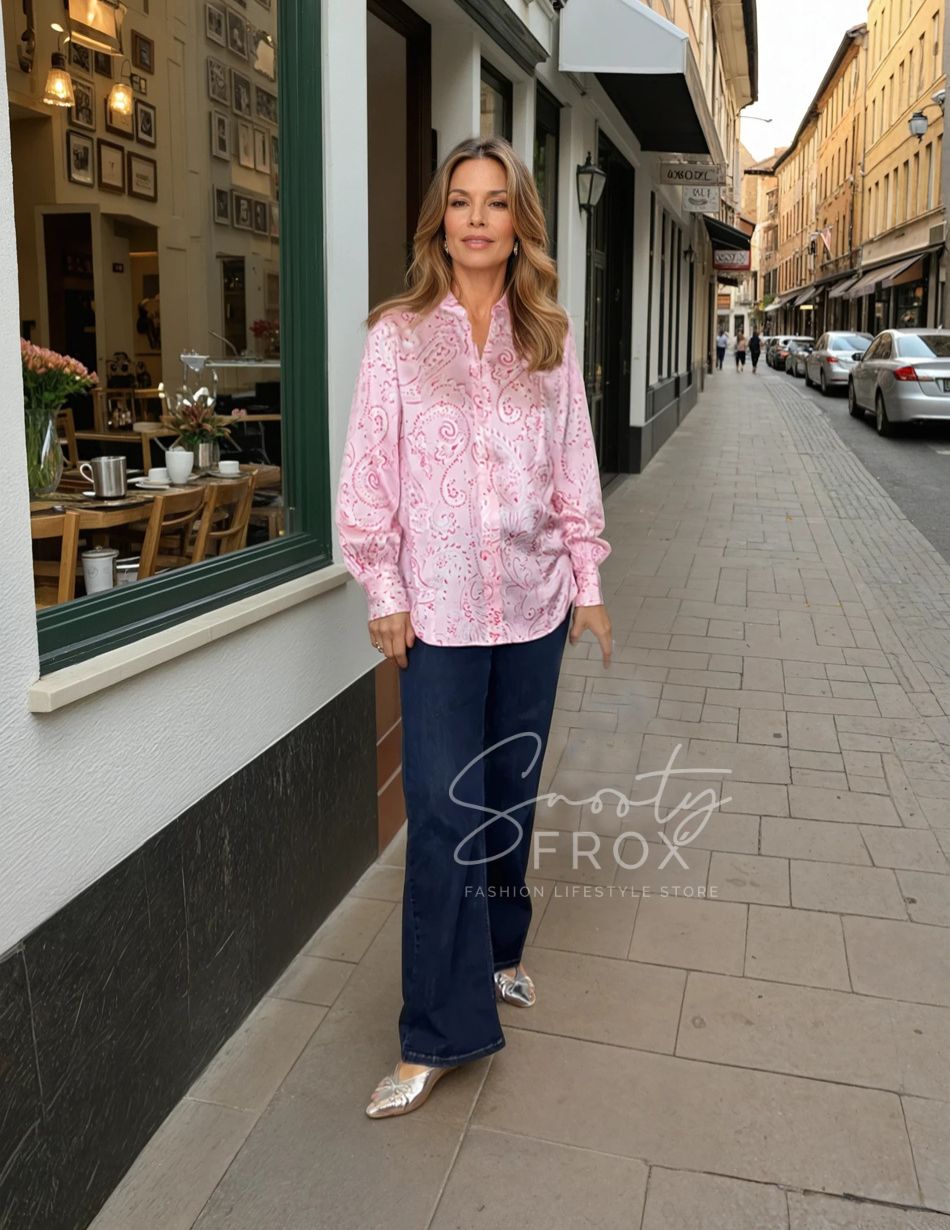 Charlotte Sparre Pink Gabin Piper Blouse