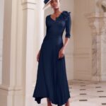 John Charles 29352A Navy Dress