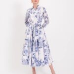 Lavi Couture Spritz Rose Blue Dress