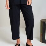 Naya Black Slim Leg Travel Trouser