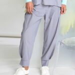 Naya Dove Grey Cuff Travel Trouser