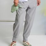 Naya Dove Taupe Cuff Travel Trouser