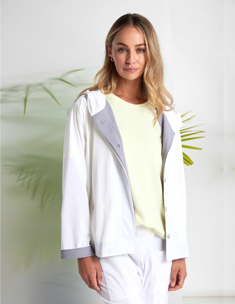 Naya Hooded Jacket With Contrast Back