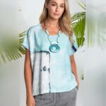 Naya Mint Printed Top