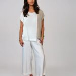 Naya White Wide Leg Trouser 154